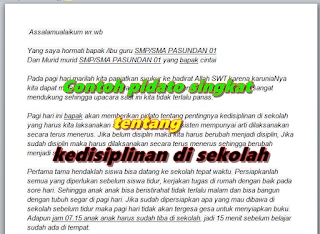 Contoh Naskah Pidato Kedisiplinan Di Sekolah Caragokil Com