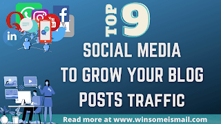 Top 9 Popular Social Platforms to gain free traffic for your blog posts