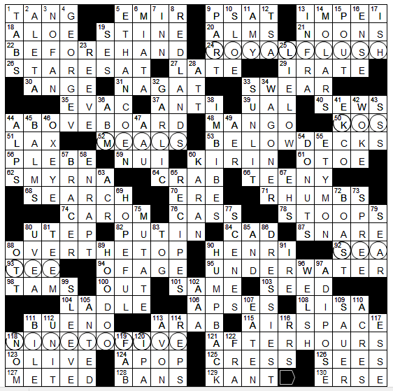 L A Times Crossword Corner: Sunday September 29 2019 Paul Coulter L A Times Crossword Corner: Sunday September 29 2019 Paul Coulter