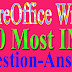 100 Most Important LibreOffice Writer Question and Answer in Hindi for CCC 2020