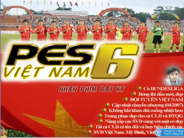 PES 6 Việt Nam, game PES 6 hay cho máy tính, Laptop