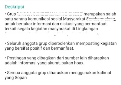 Contoh Peraturan Grup WA, Facebook, Telegram dan Media Sosial Lainnya yang Baik