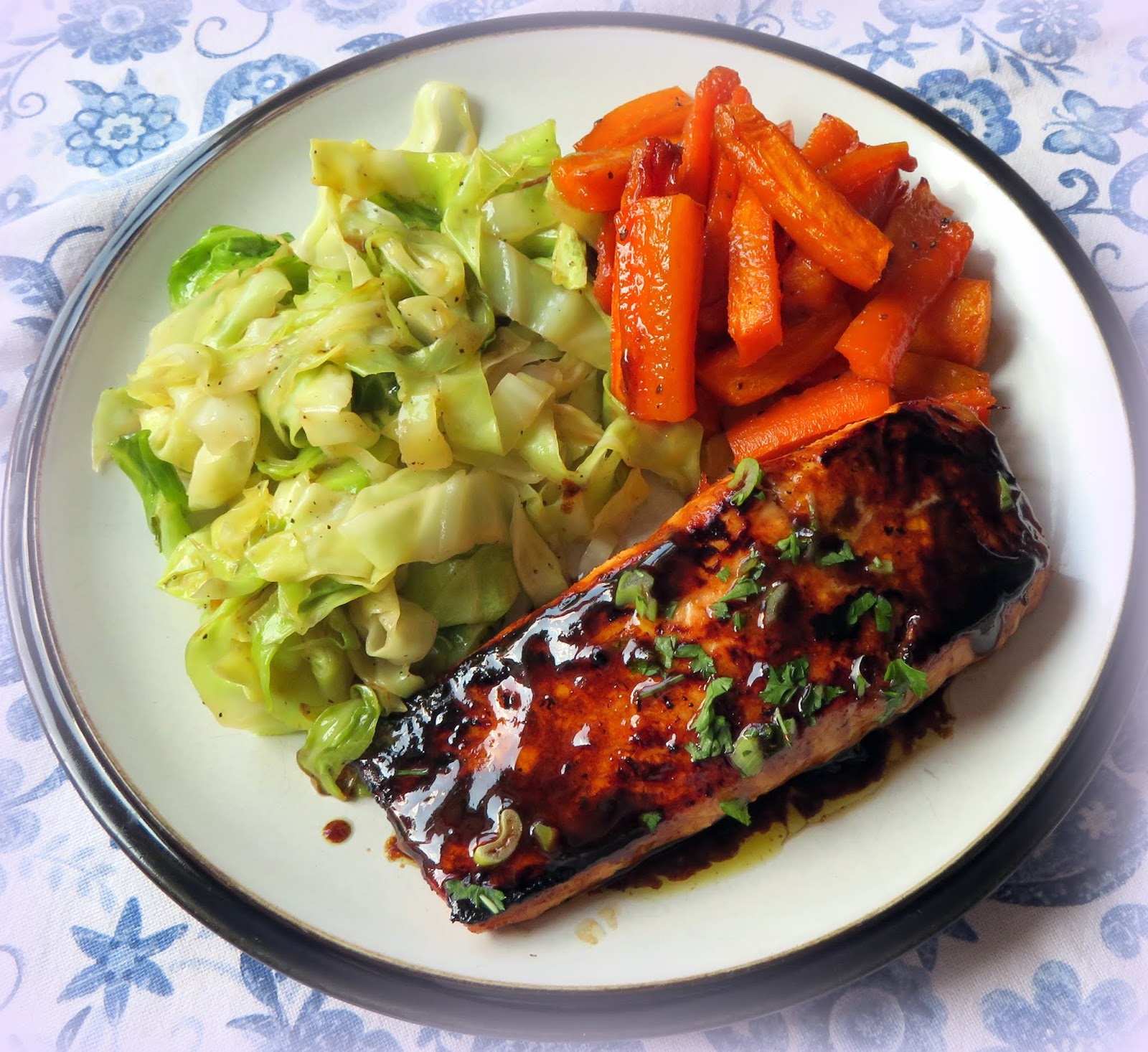 The English Kitchen PanSeared Salmon with a Sweet & Spicy Asian Glaze