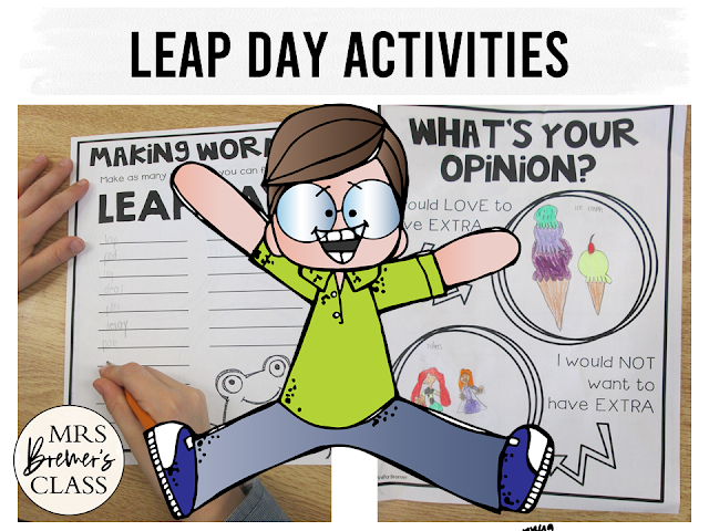 Leap Day activity pack with activities to celebrate Leap Day in the classroom for First Grade and Second Grade