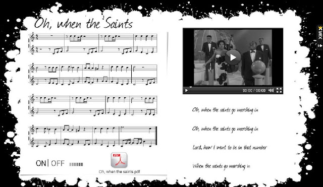 Resultado de imagen de oh when the saints flauta wix