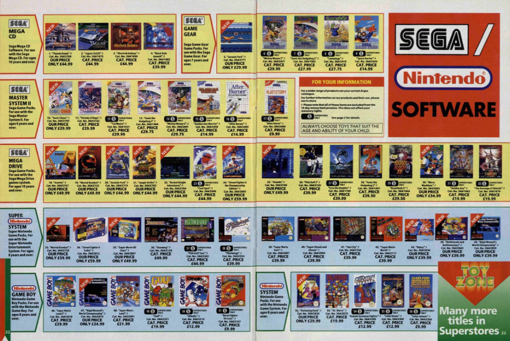 🕹️🎮 The Argos Catalogue & Video Games in the 1970s, 80s & 90s A Trip