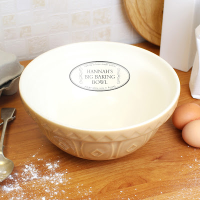 Personalised Ceramic Mixing Bowl, choice of designs