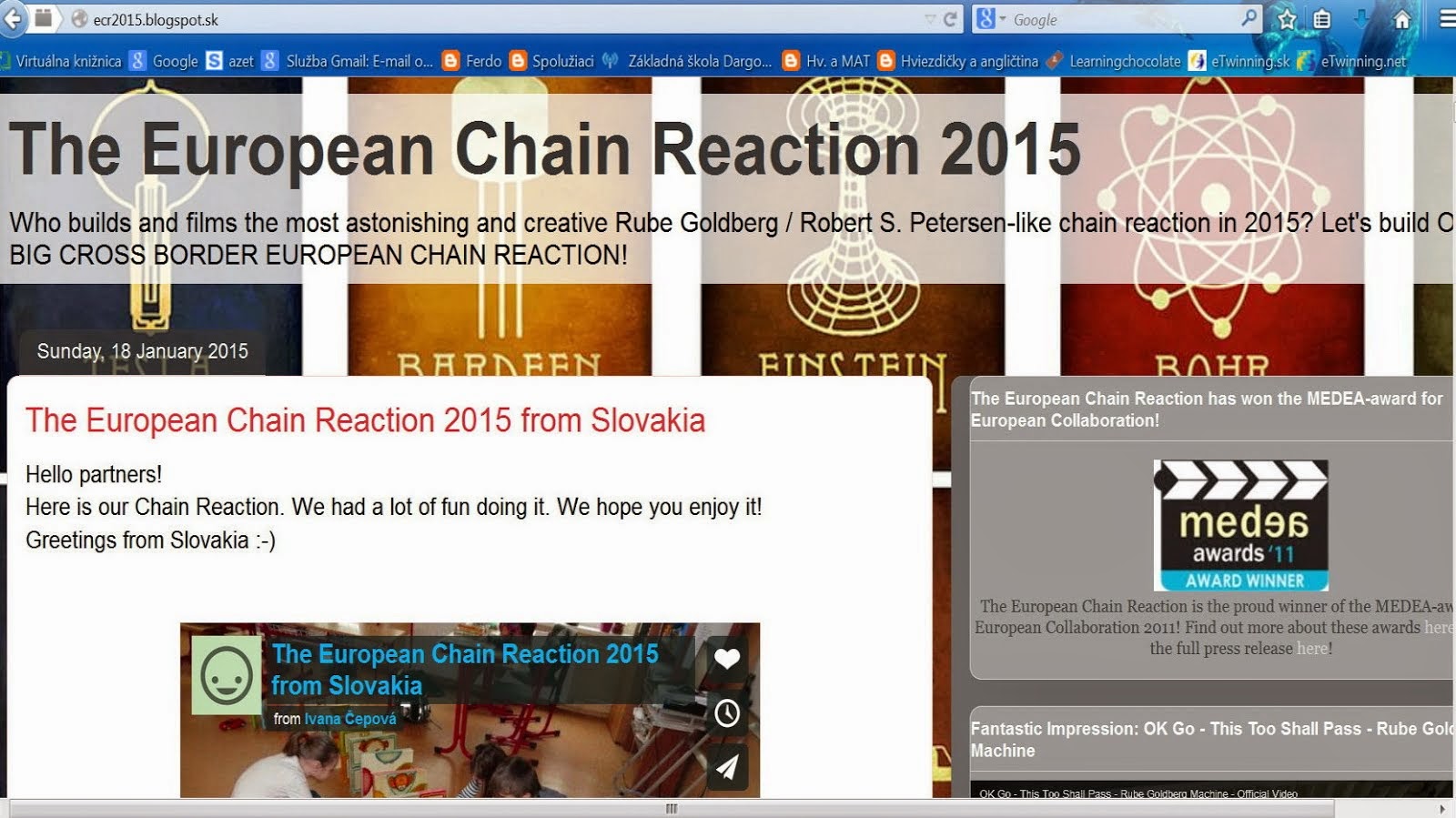 Projekt European Chain Reaction 2015