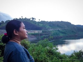Woman Traveler Enjoy A Holiday On Titab Ularan Dams Reservoir The Largest Reservoir In Bali North Bali Indonesia