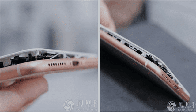 iphone 8 plus انشقاق هاتف ايفون 8 بلس الى نصفين