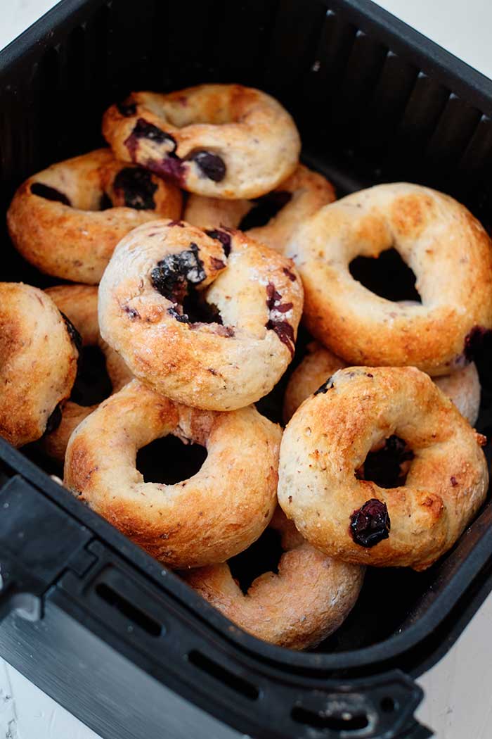Blueberry Air Fryer Bagels With Greek Yogurt Koti Beth