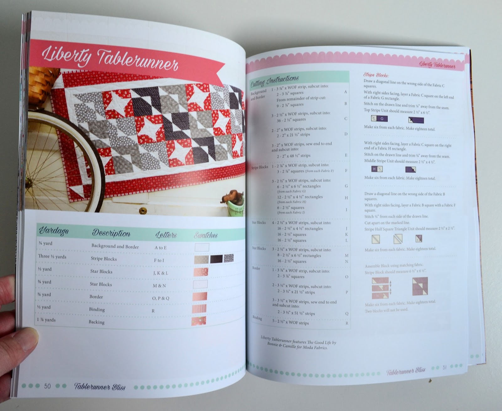 Sew Fresh Quilts Tablerunner Bliss Quilt Along Blog Hop Begins!