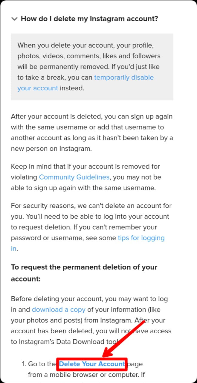 How to delete instagram and facebook account permanently | here's step by step guide.