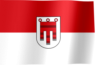 The waving flag of Vorarlberg (Animated GIF)