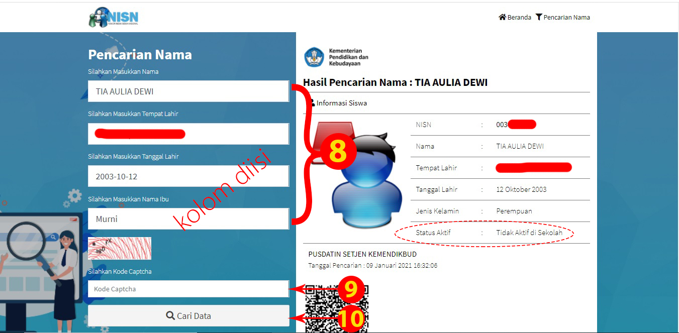 Solusi Data Registrasi Siswa Tidak Ditemukan Saat Registrasi Ltmpt 2021 Operatorsekolahdbn Com Informasi Pendidikan Indonesia