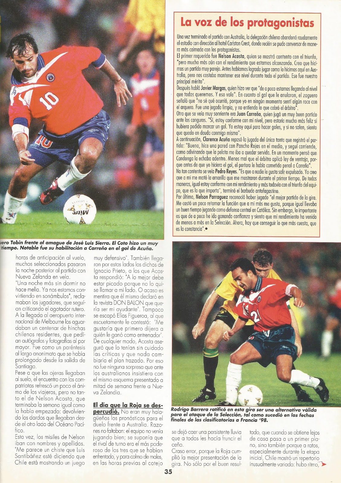 Partidos de la Roja [04/02/1998] Nueva ZelandaChile 00