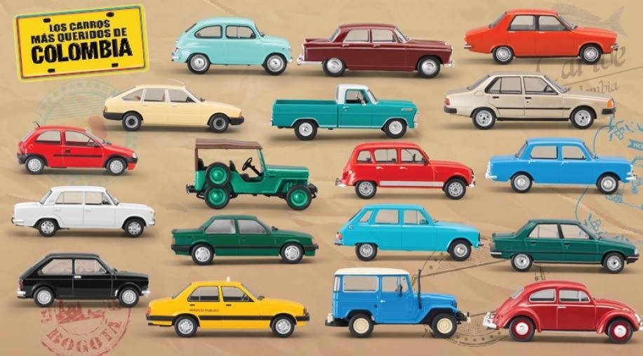 Los carros más queridos de Colombia 1:43 el tiempo