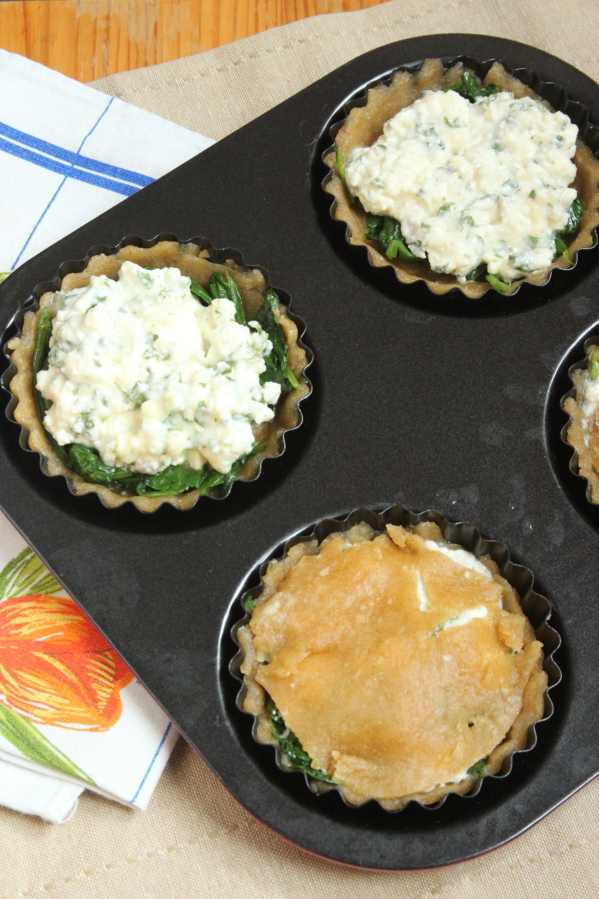 Lime or Lemon? Spinach, Feta cheese and peppermint pies