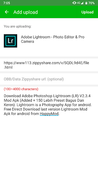 Cara Upload Mod Di Aplikasi HappyMod Cara Upload Mod Di Aplikasi HappyMod