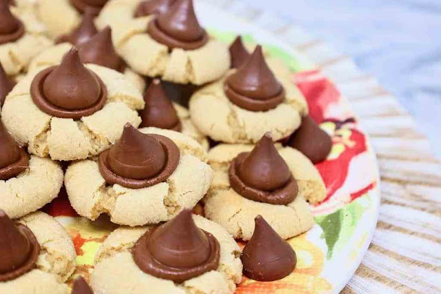 Double Chocolate Peanut Butter Kiss Cookies