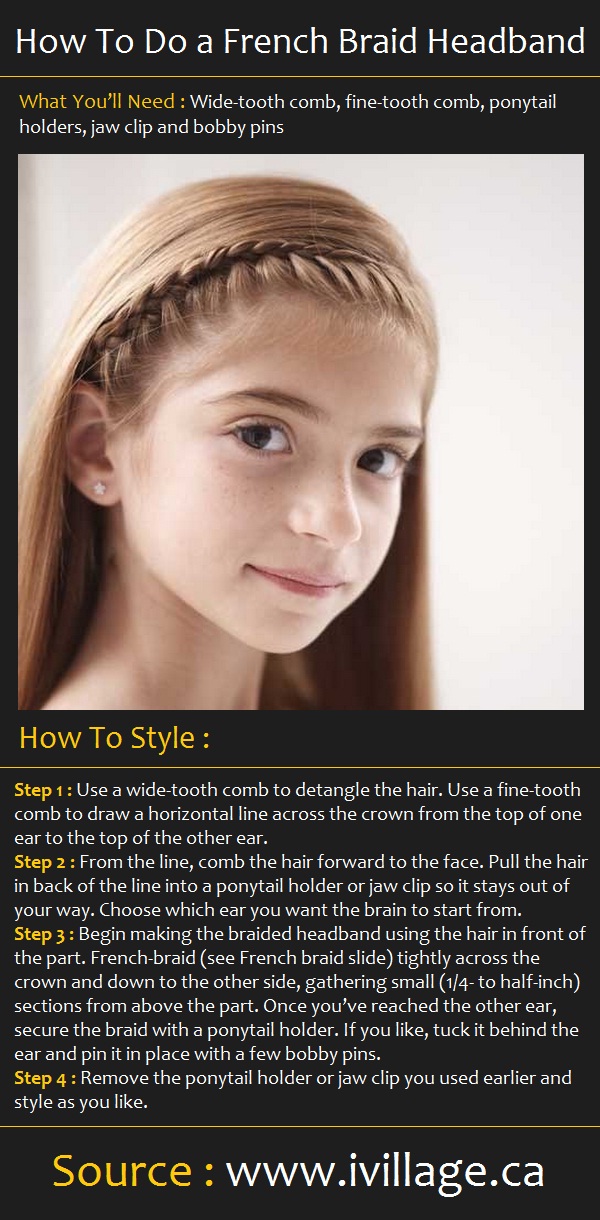 How To Style a French Braid Headband