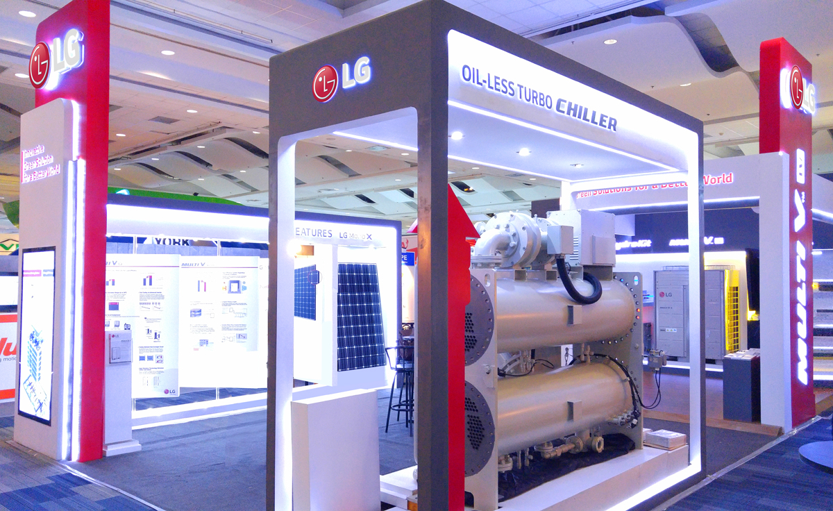 LG Electronics showcases innovative green solutions at HVAC/R Philippines expo LG 2015 HVAC Booth