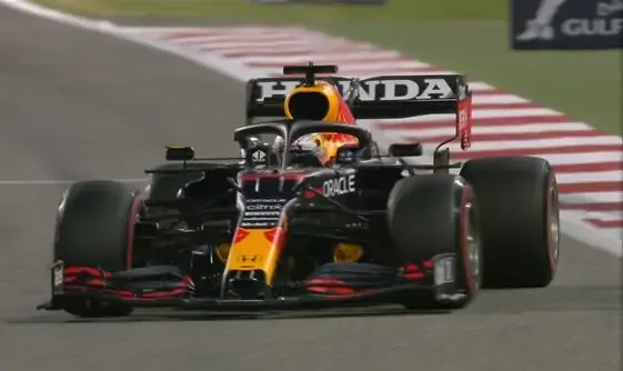 Max Verstappen nelle prove libere del gran premio del Bahrain 2021