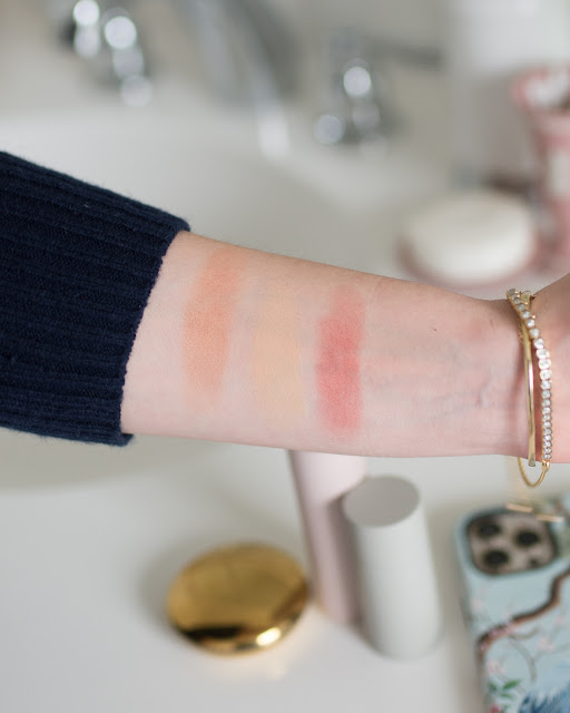 Westman Atelier Review:  Baby Cheeks Blush Stick, Super Loaded Tinted Highlight, and Vital Skin Foundation Stick