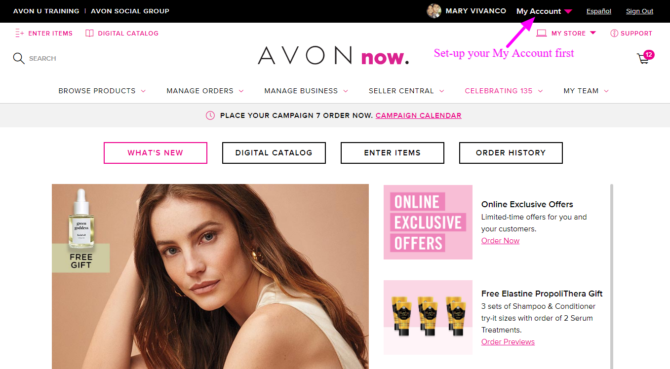 How To Navigate Your Avon Back Office New Avon Representatives Online