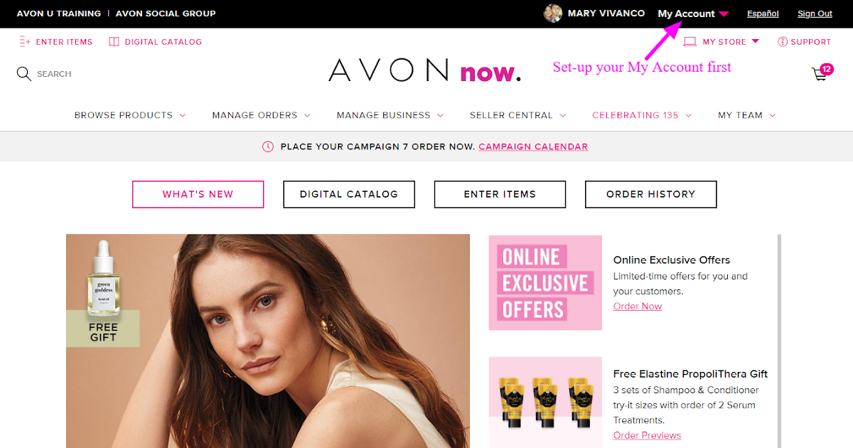 How To Navigate Your Avon Back Office - New Avon Representatives Online