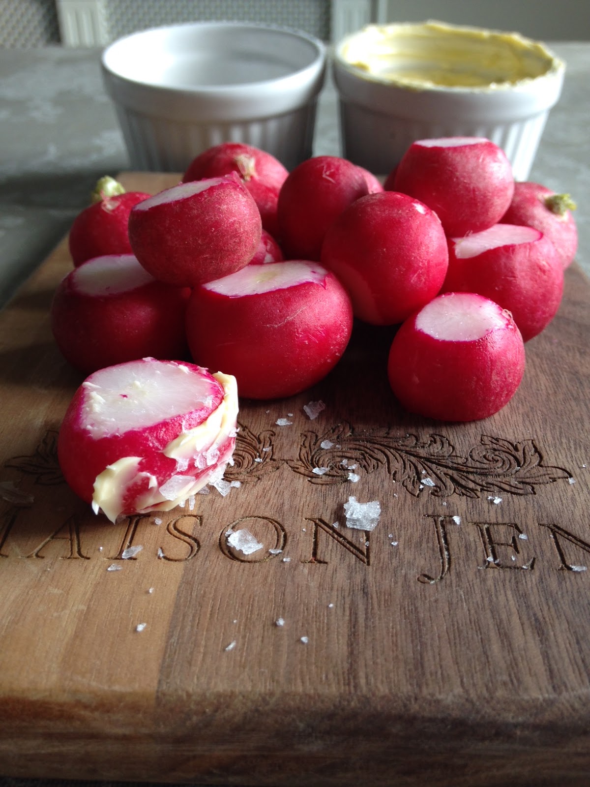 Radish with Butter & Sea Salt Maison Jen