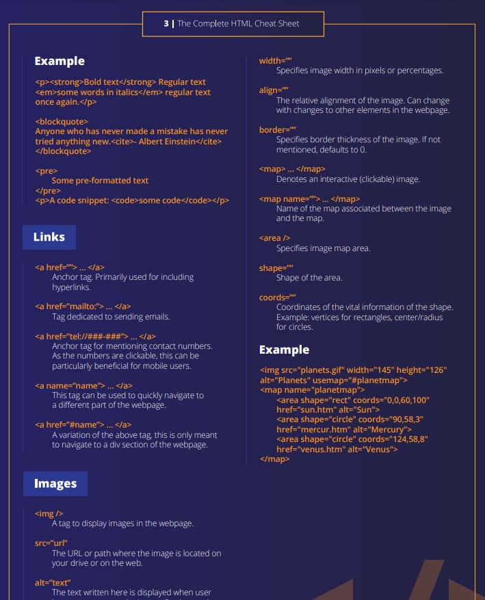 تلخيص اكواد لغة HTML و CSS بطريقة بسيطة وممتعة