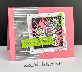 Sale-a-Bration Spotlight: Stampin' Up! Summer Shadows Dies Card ~ www.juliedavison.com