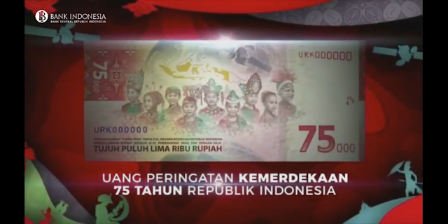 Confirm!! BI Resmi Meluncurkan Uang Pecahan 75.000 Bergambarkan Ir.Soekarno - Hatta
