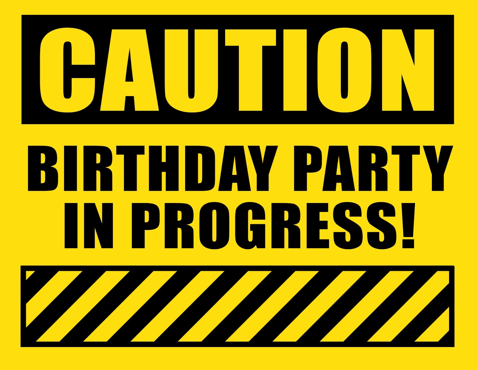 Printable Construction Birthday Party