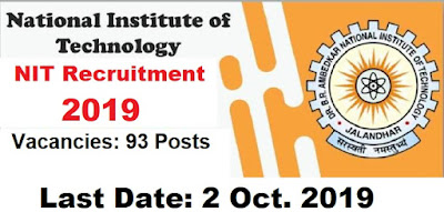 NIT Recruitment 2019