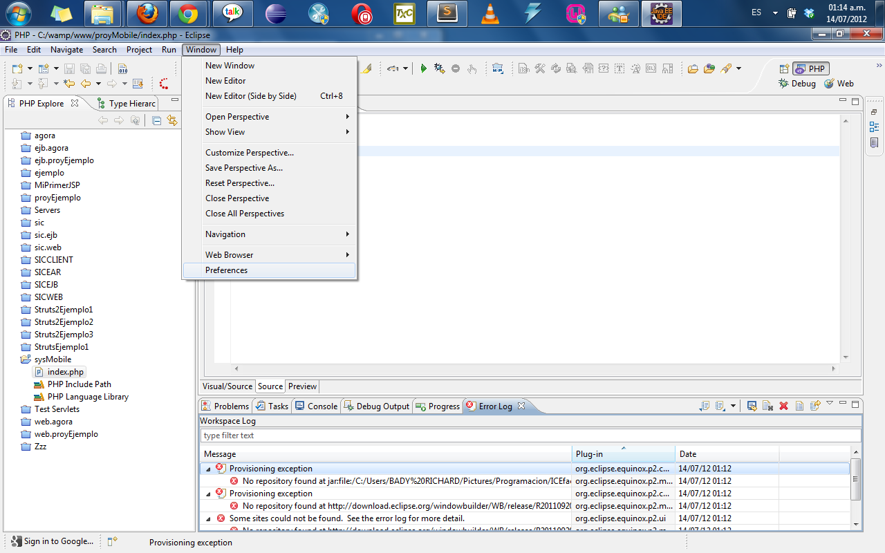 Eclipse Php Extension : Eclipse: associate an editor with a content ...
