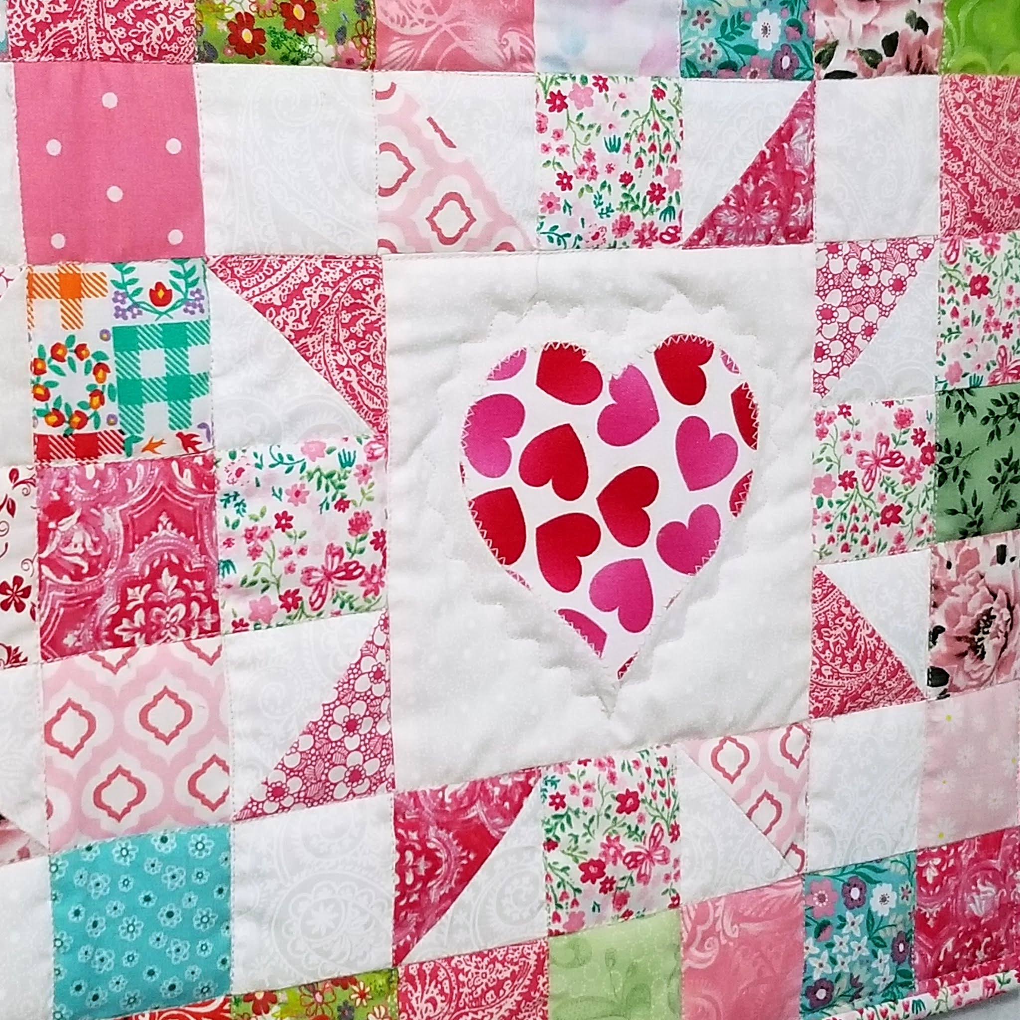 Weekly Finish 13 Scrappy Heart Mini Quilts 2021