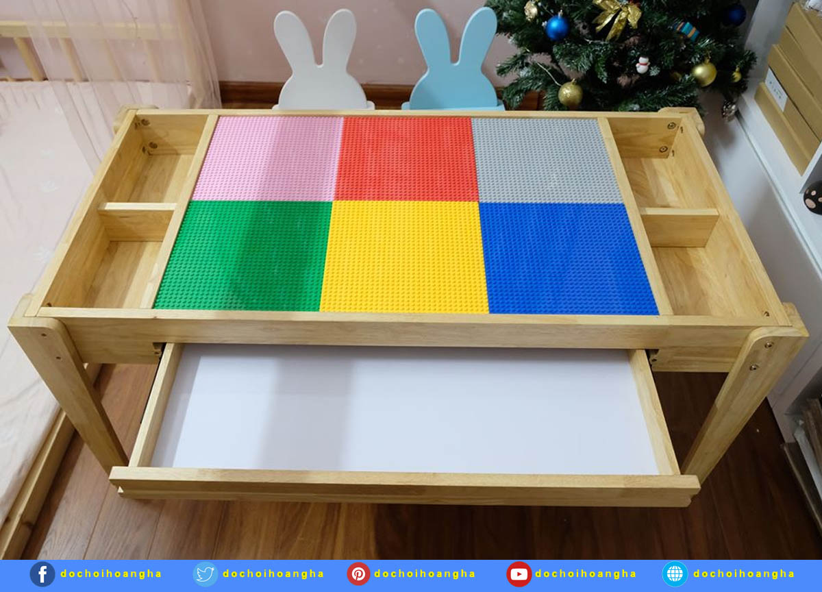 bộ bàn ghế chơi lego