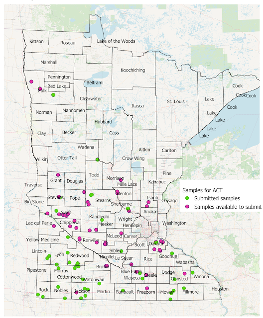 Minnesota potassium mineralogy map
