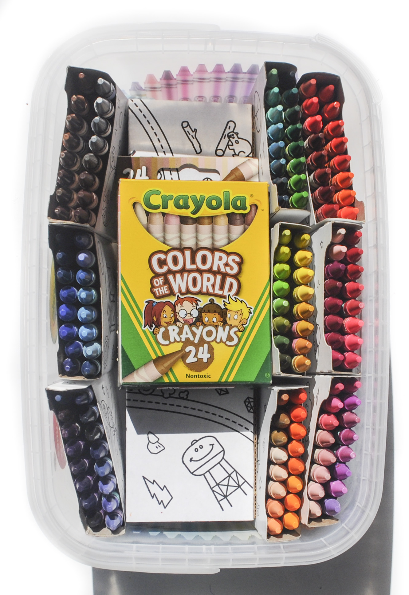 Set De 168 Crayones Crayolas Punta Fina Multicolor