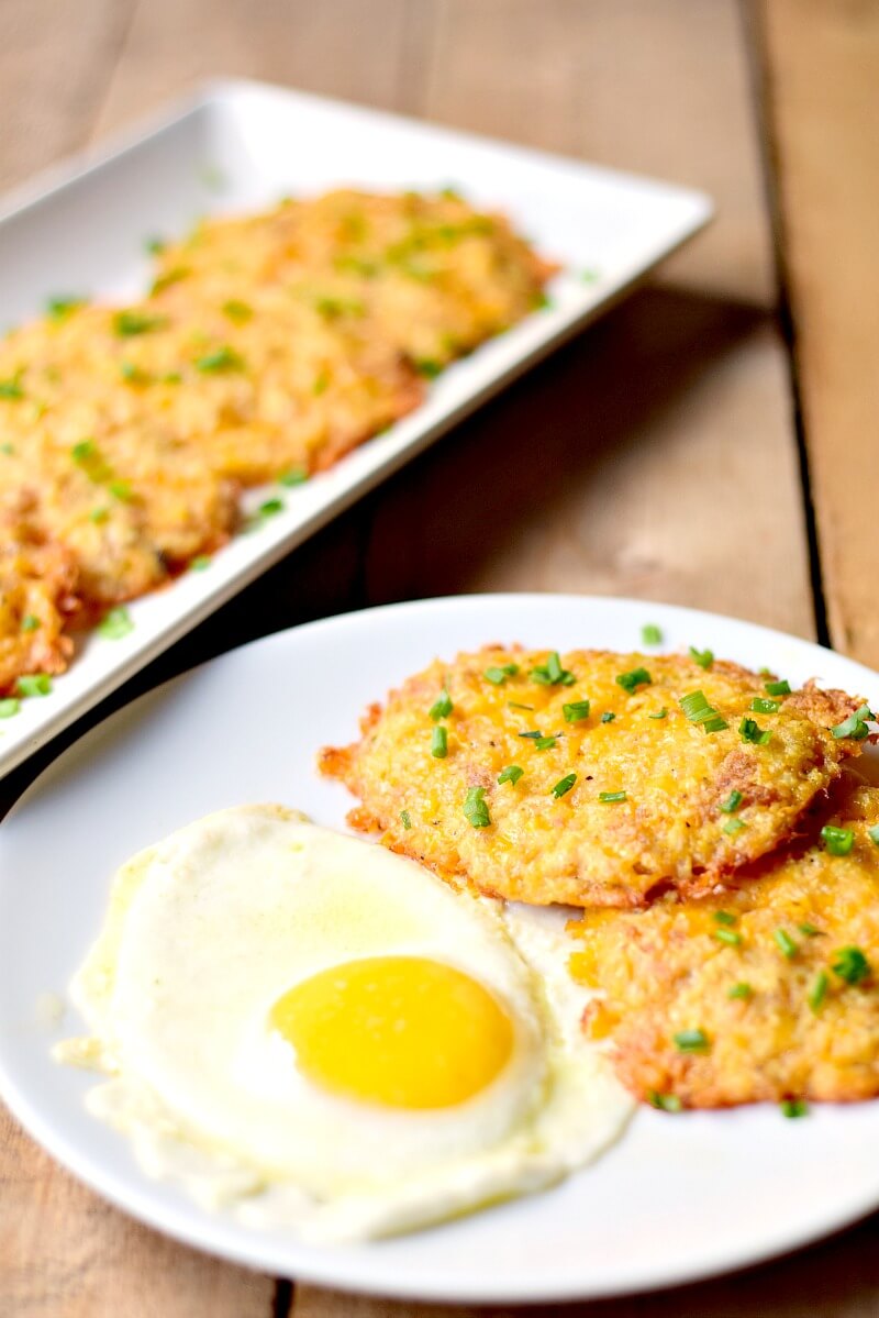 LowCarb Cheesy Cauliflower Hash Browns Bobbi's Kozy Kitchen