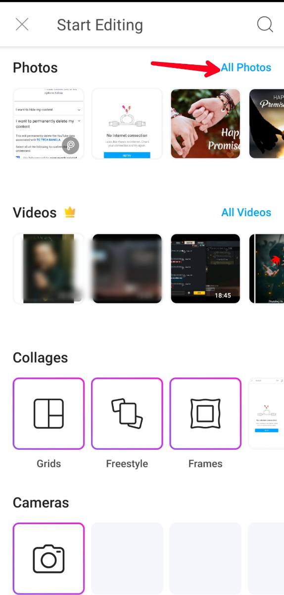 How to blur background in Picsart app