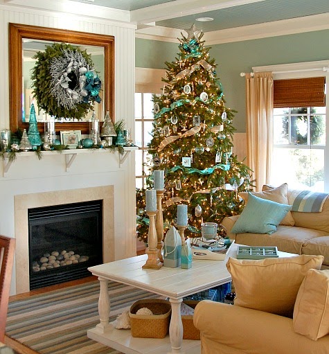 coastal Christmas home tour