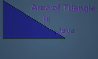 Triangle area of the triangle program in java