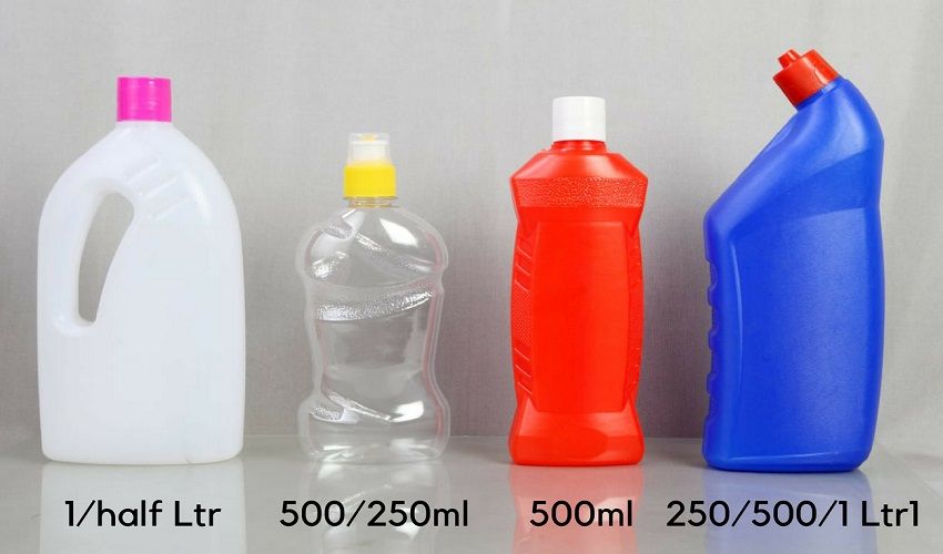 HDPE Bottles, LDPE Bottles, PP Bottles, Harpic Bottles, Lizol Bottles