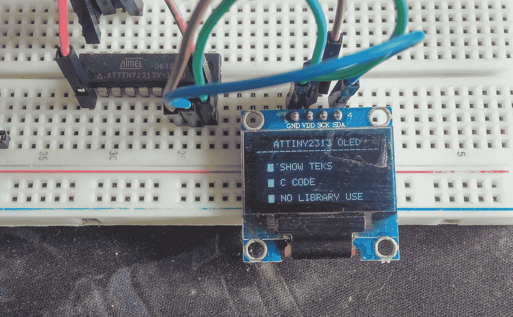 Tutorial OLED 128x64 dan ATtiny2313 Arduino IDE