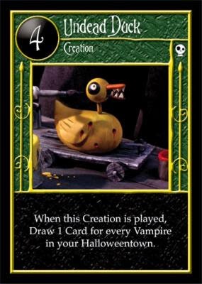 Card for the Day: Undead Duck - The Nightmare Before Christmas TCG