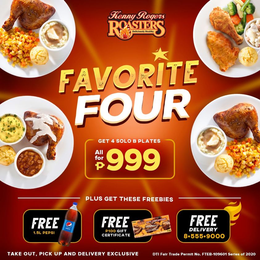 Manila Shopper Kenny Rogers Favorite Four Bundle Promo
