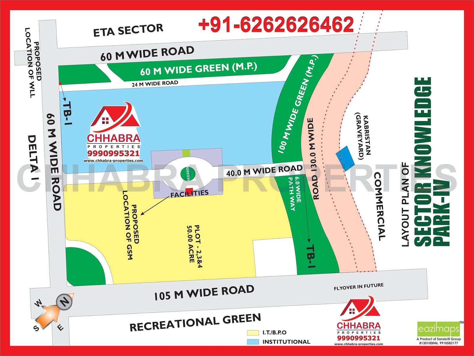 chhabra properties Alpha2 Greater Noida Map Layout Plan